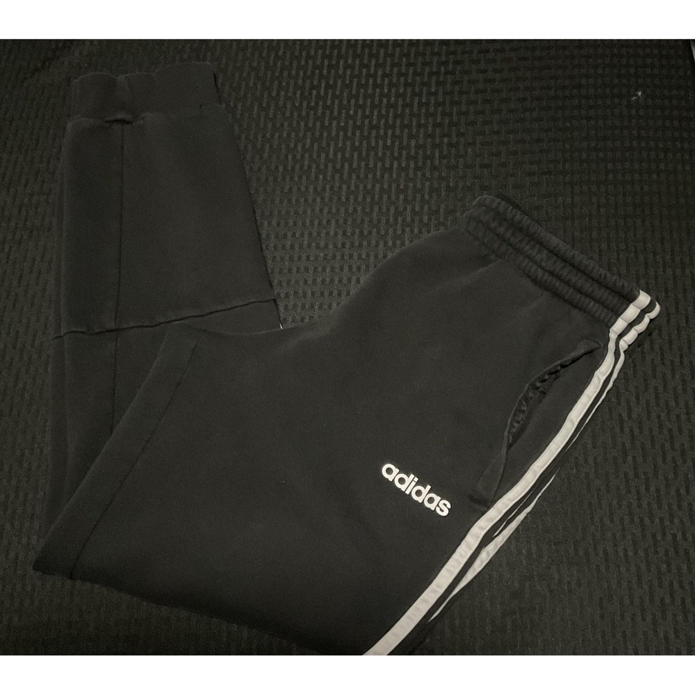 Adidas Lot of 3 Pants & Shirts Mens Medium Black Fleece Sweatpants Joggers Gym - Picture 6 of 15